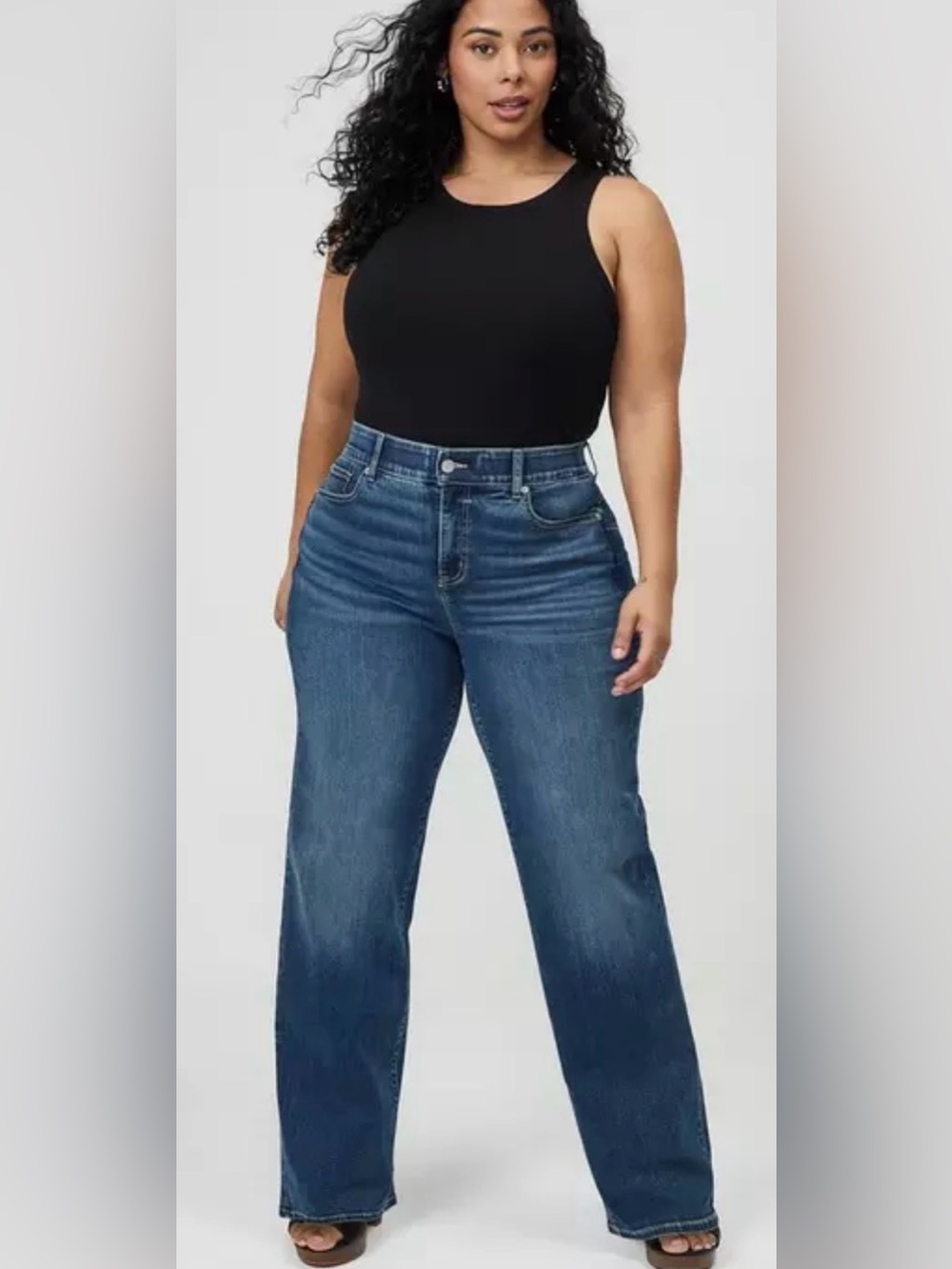 NWT Torrid bombshell wide leg super soft high rise jeans size 22 regular